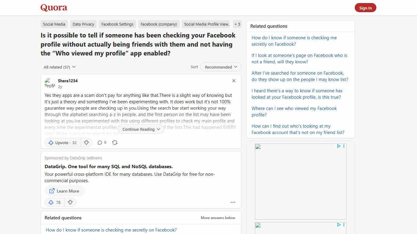 Is it possible to tell if someone has been checking your Facebook profile without actually being friends with them and not having the “Who viewed my profile” app enabled? - Quora